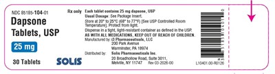 25mg 30ct (Dapsone 25mg 30ct Label)